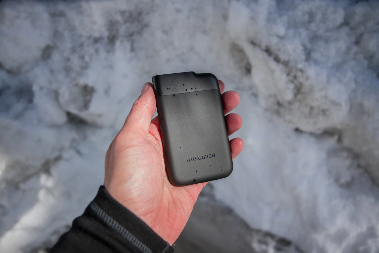 The Beartooth device easily fits in the palm of your hand