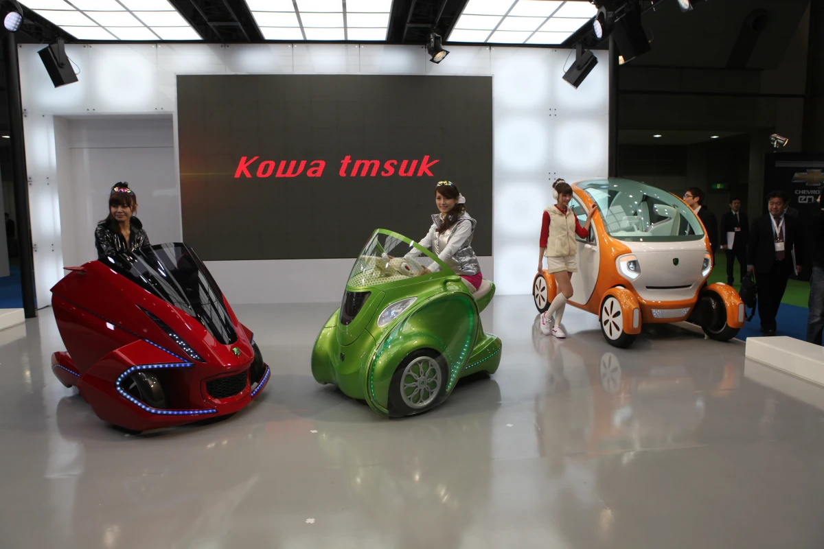 The three-strong range of Kobot concept electric vehicles at the Tokyo Motor Show