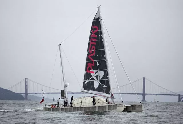 The Plastiki is made almost entirely from recycled and/or recyclable plastic