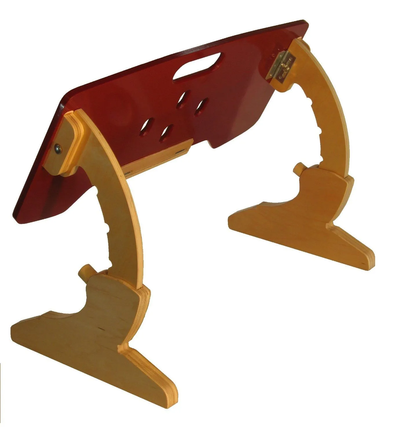 The angle of the ErgoArc's desktop is adjustable