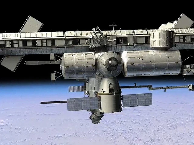 Dragon spacecraft docked with the ISS (Image: SpaceX)