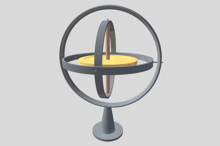 A conventional gyroscope