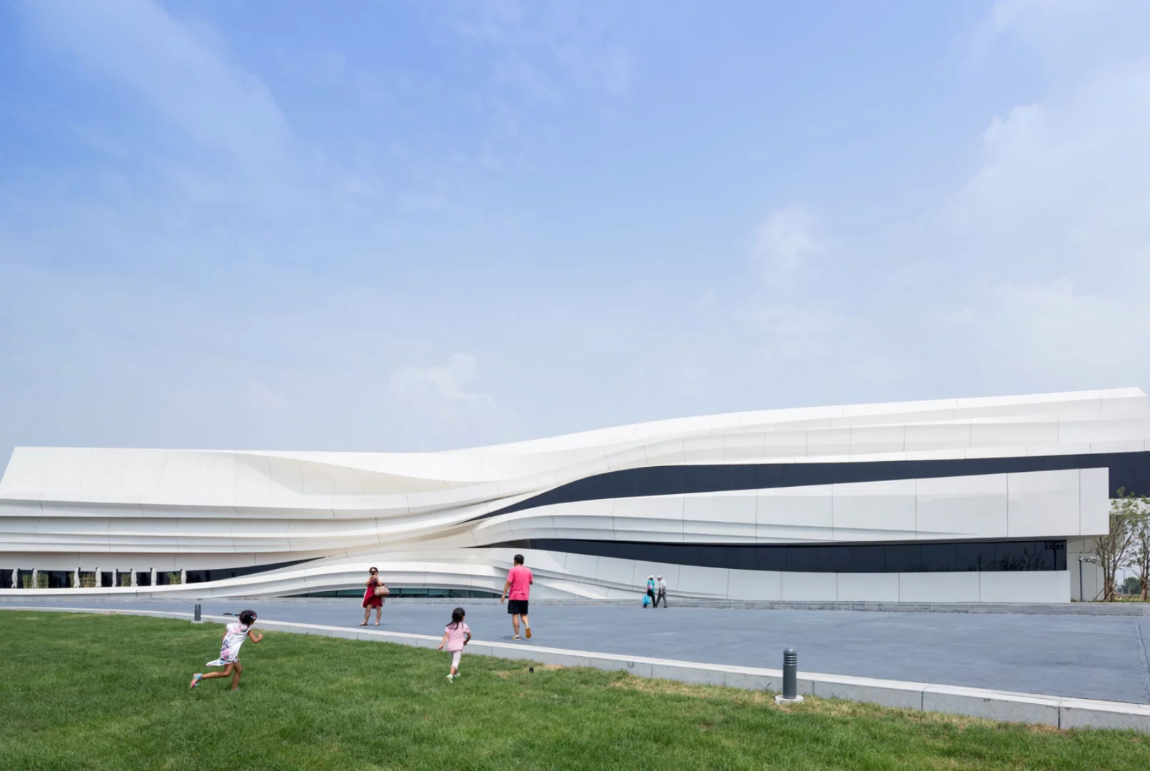 From a collaborative group of Chinese architects and designers called we architect anonymous, this is the Museum of Contemporary Art (MOCA) in Yinchuan. Completed in 2015