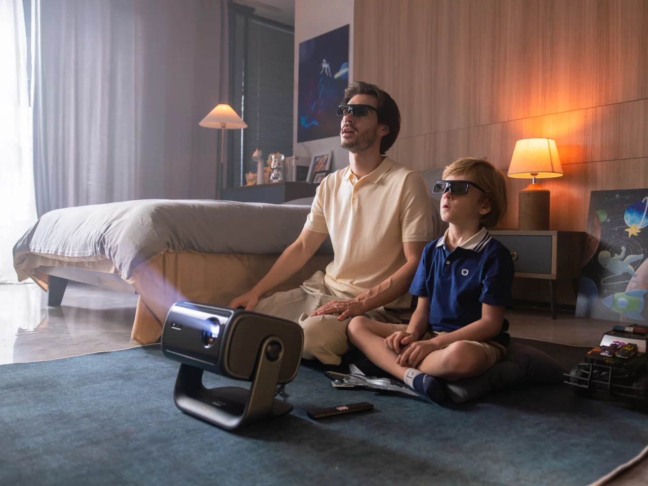 "The projector’s 3D capabilities transform home entertainment into a breathtaking spectacle, elevating the visual experience beyond conventional displays"