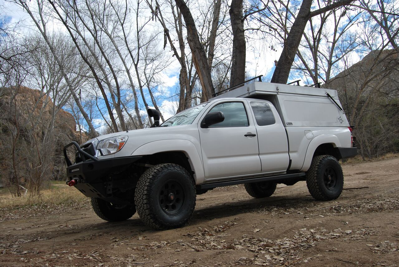 Habitat fliptop camper turns the pickup into a rugged explorer