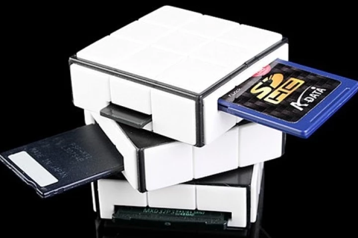 The USB card reader with a twist