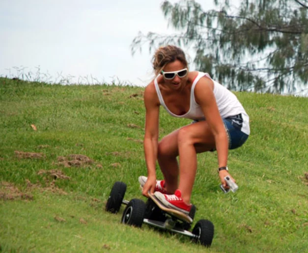 Fiik handles downhill, off road