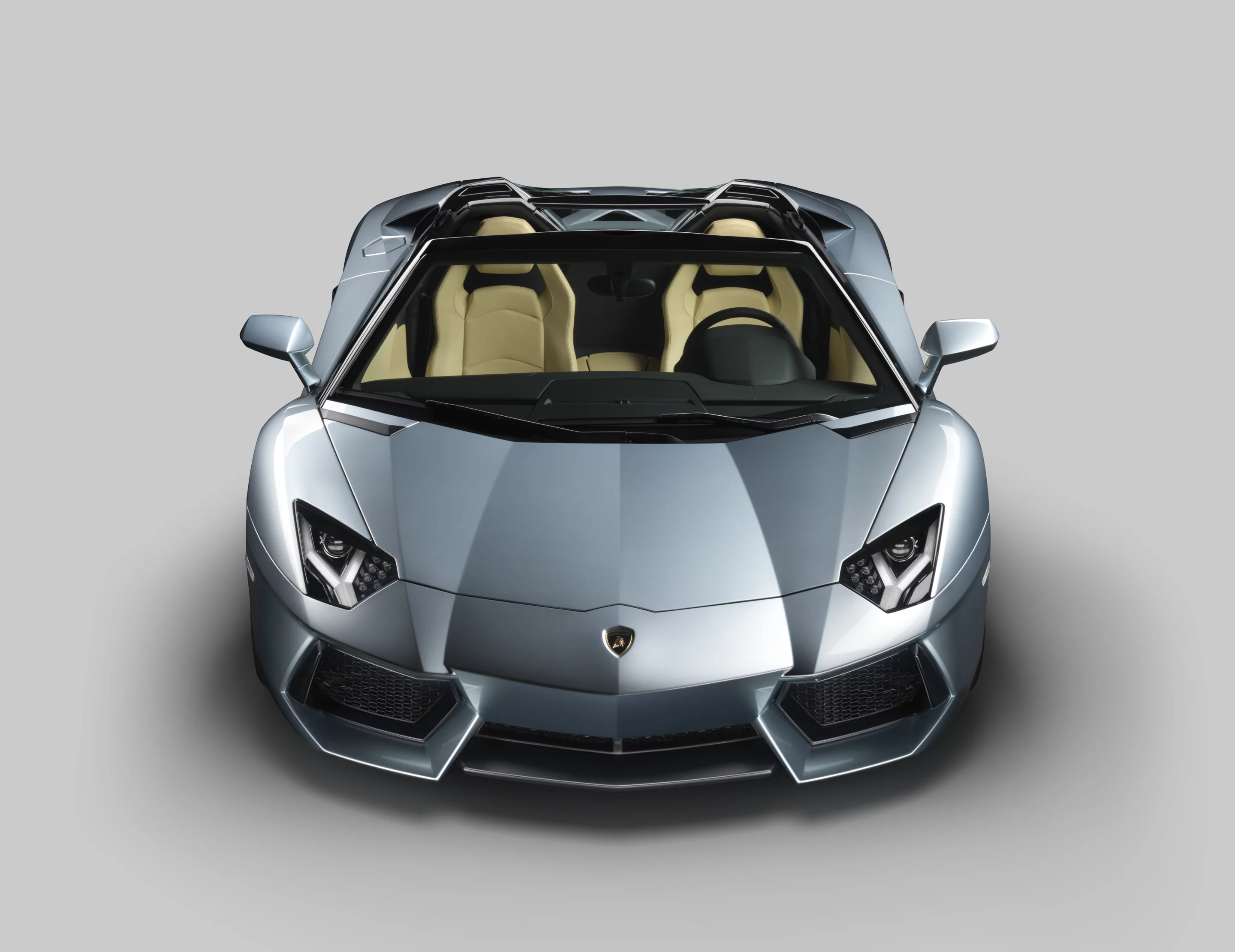 Lamborghini Aventador LP700-4 Roadster front angle view