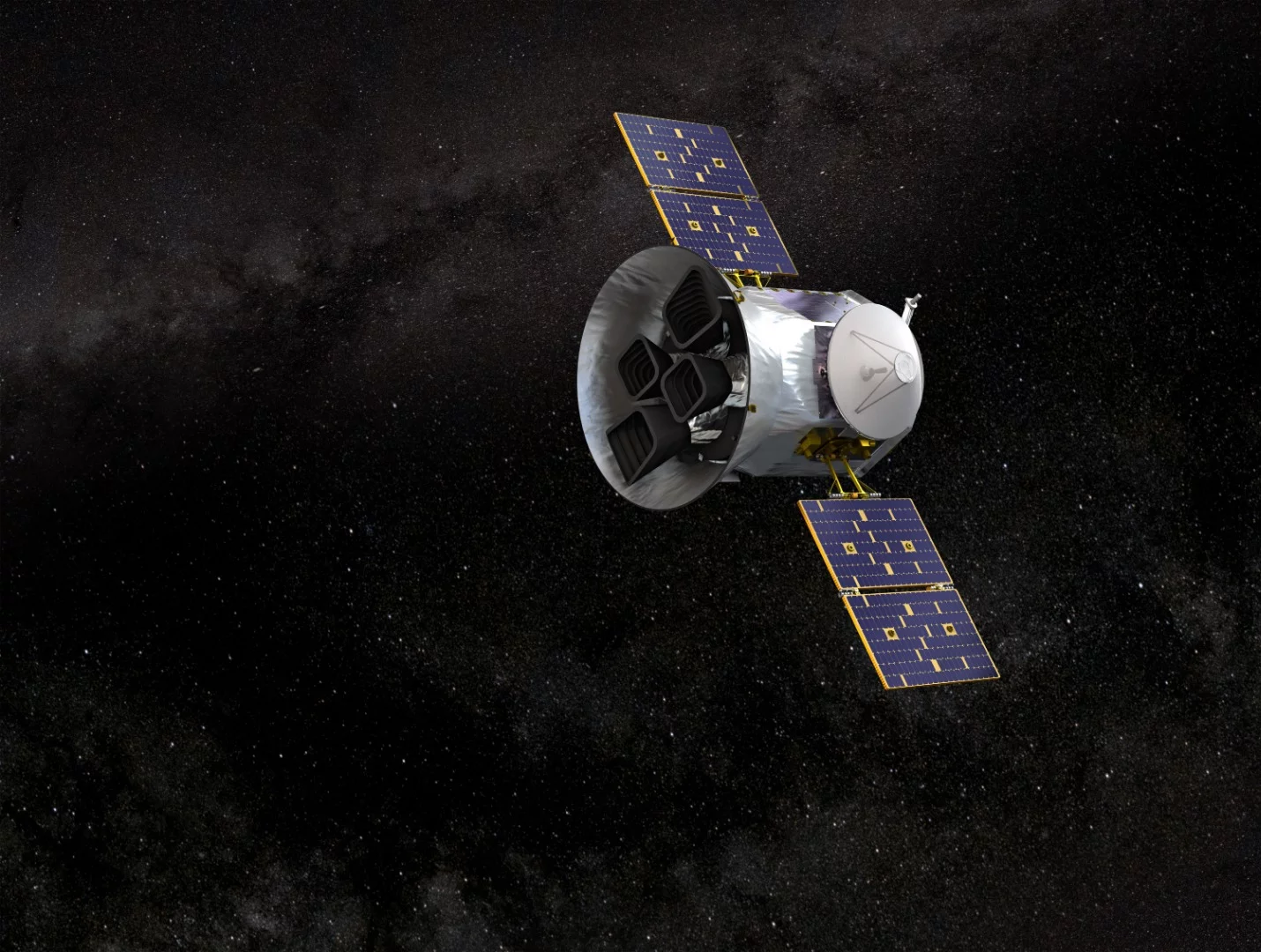 Artist's impression of TESS in orbit