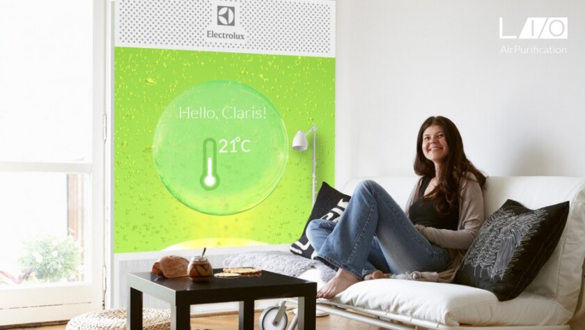 LIO displays environmental details on its gigantic screen