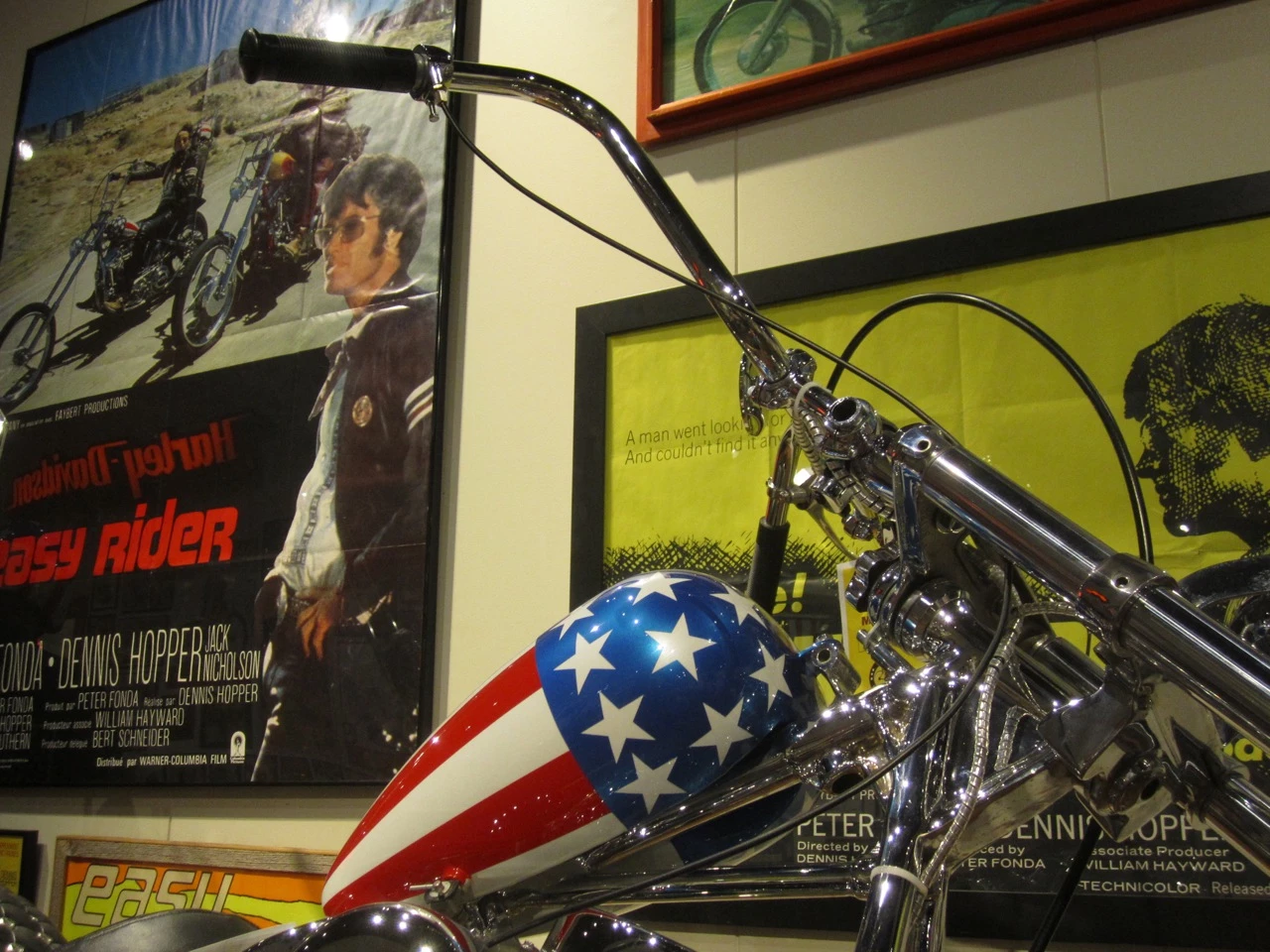 The Captain America machine has spent quite some time on display at the National Motorcycle Museum in Anamosa, Iowa and this image is courtesy of the museum.