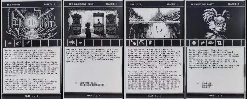 Adventure games will be presented as interactive stories called Gamebooks