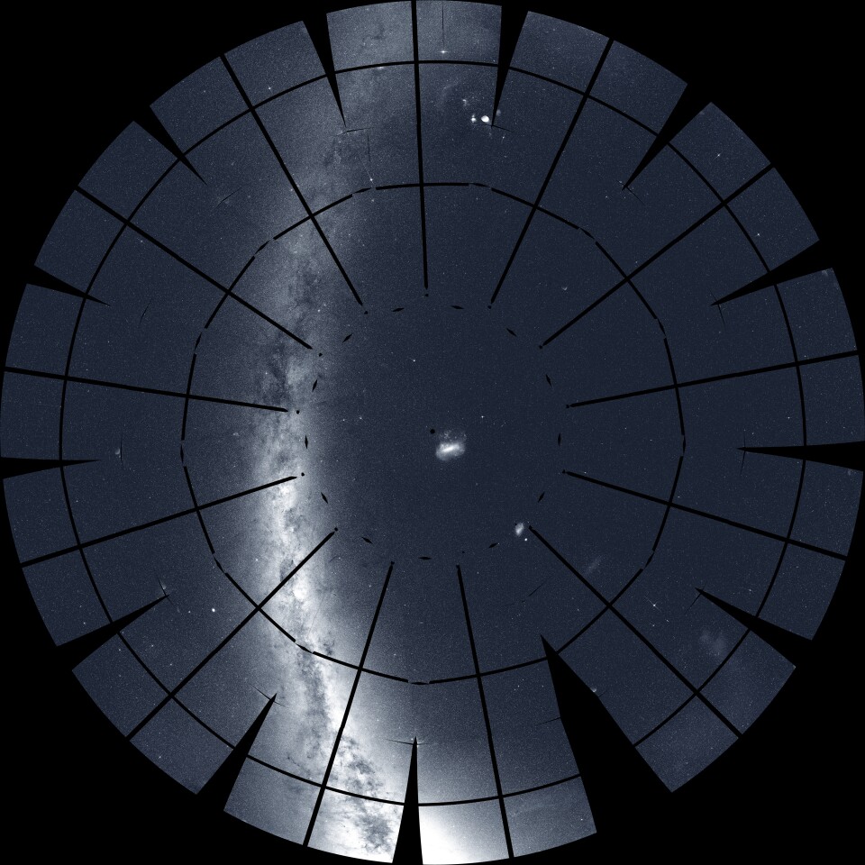 TESS's southern sky mosaic in all its glory