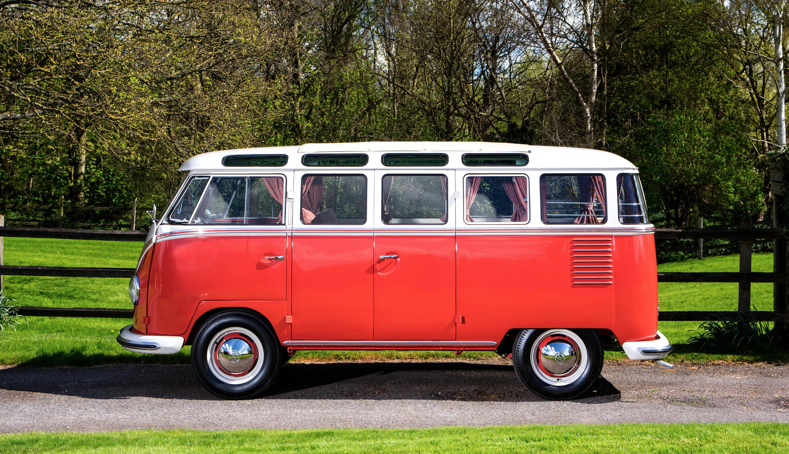 This 1960 23-window Samba was sold by Bonhams at the Goodwood Festival of Speed in June, 2015 for $143,347 (£91,100) | Auction Link