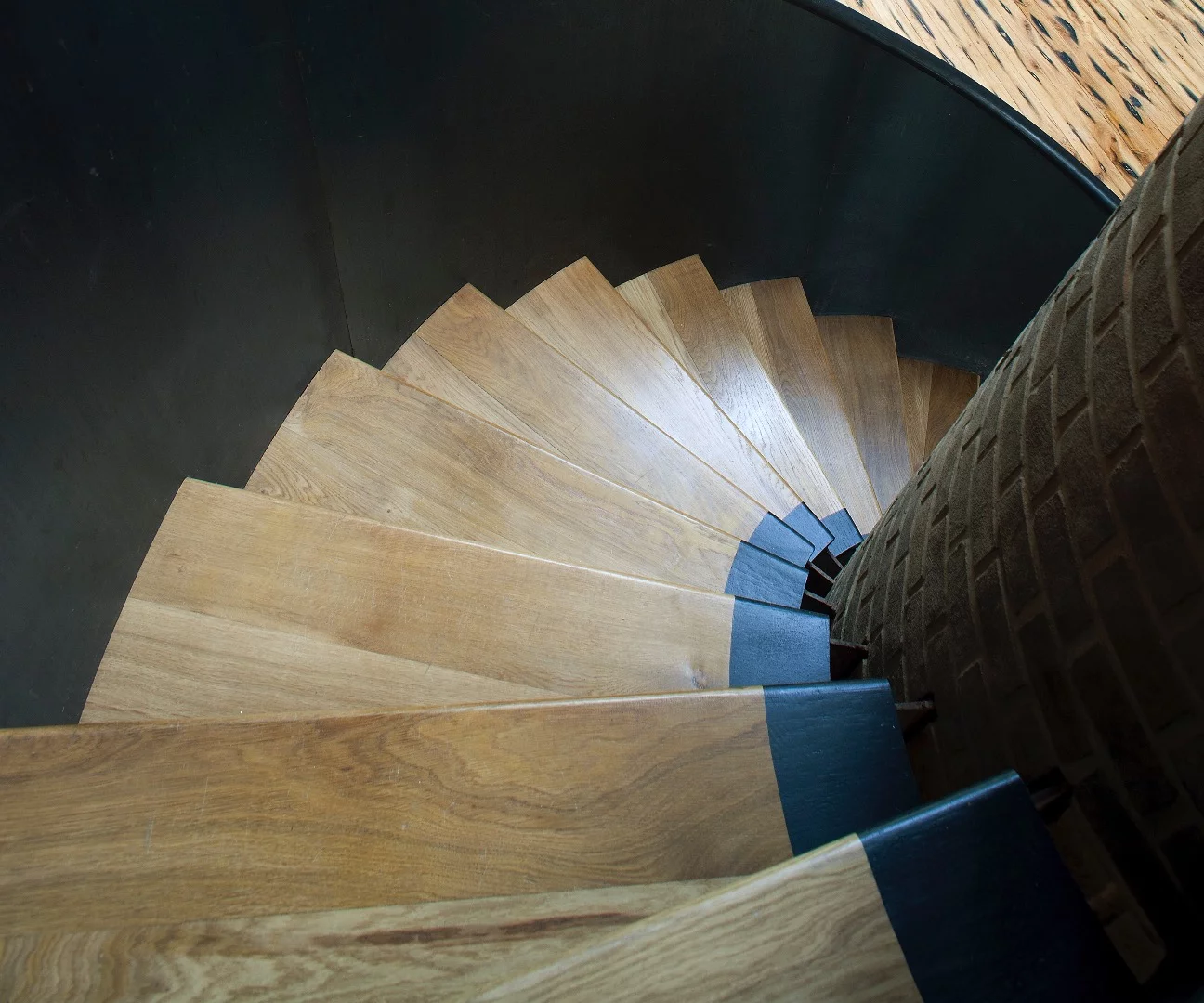 Detail of the spiral staircase