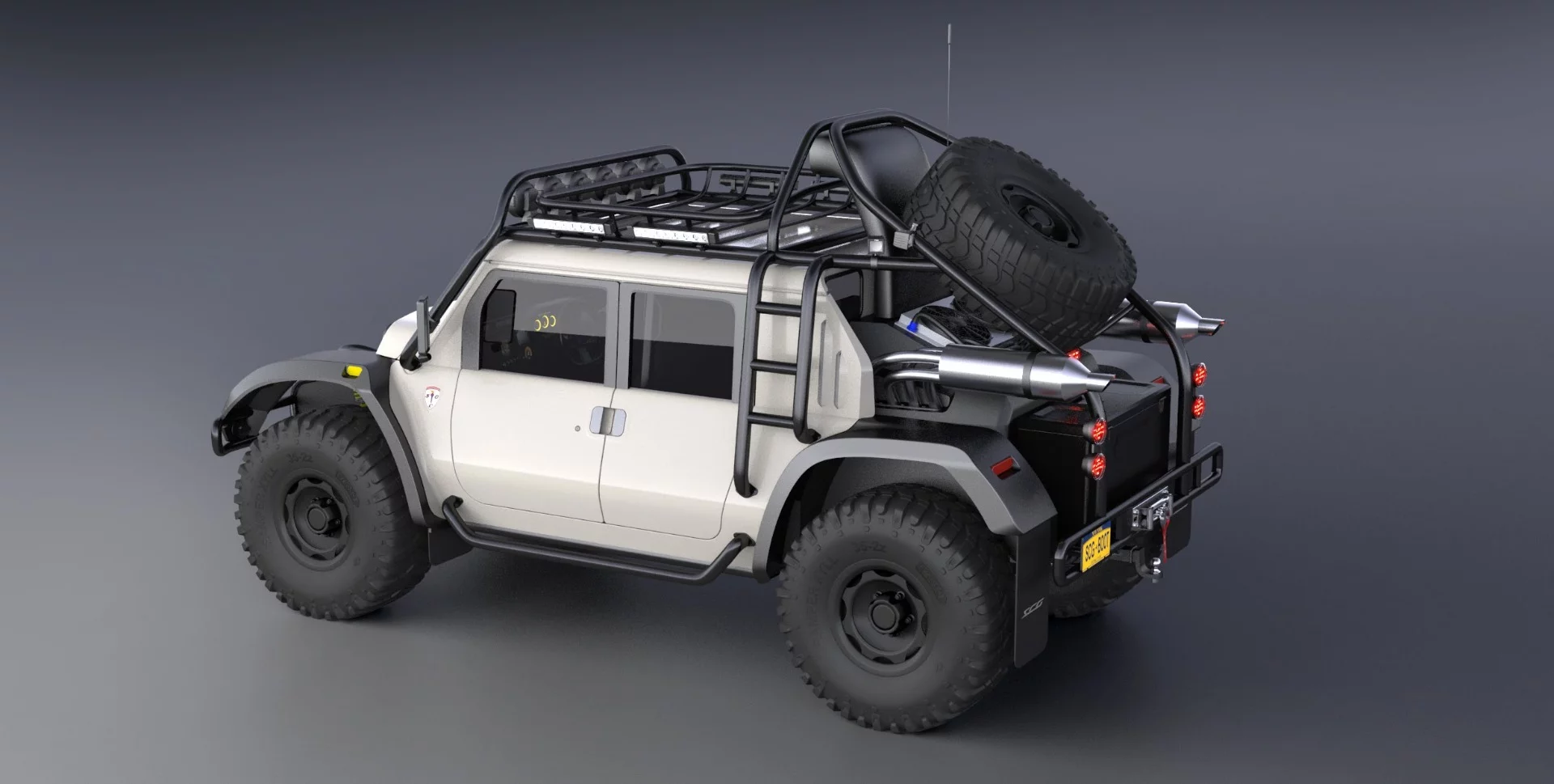 SCG Boot: doors open barn style on the 4-door version