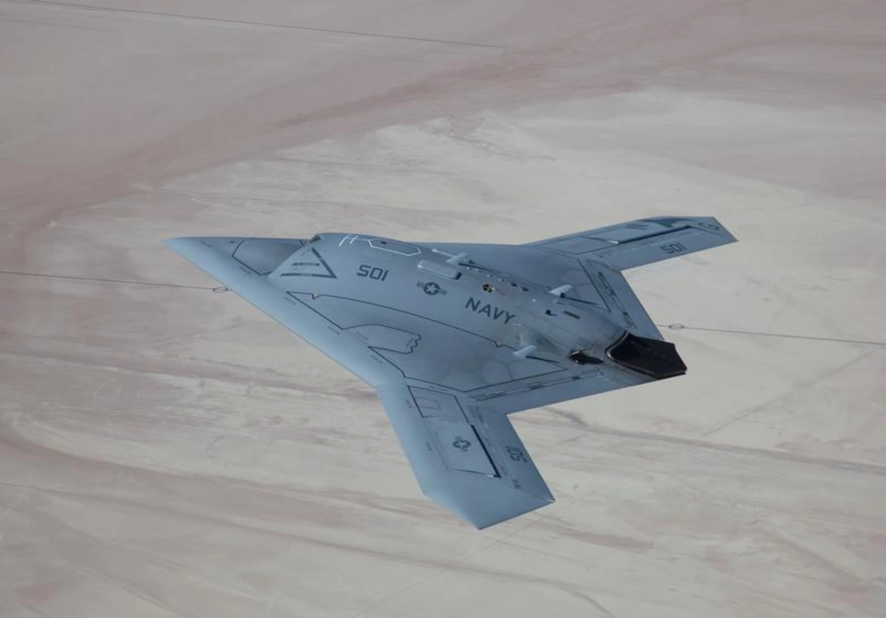 X-47B completes first ever unmanned refueling exercise
