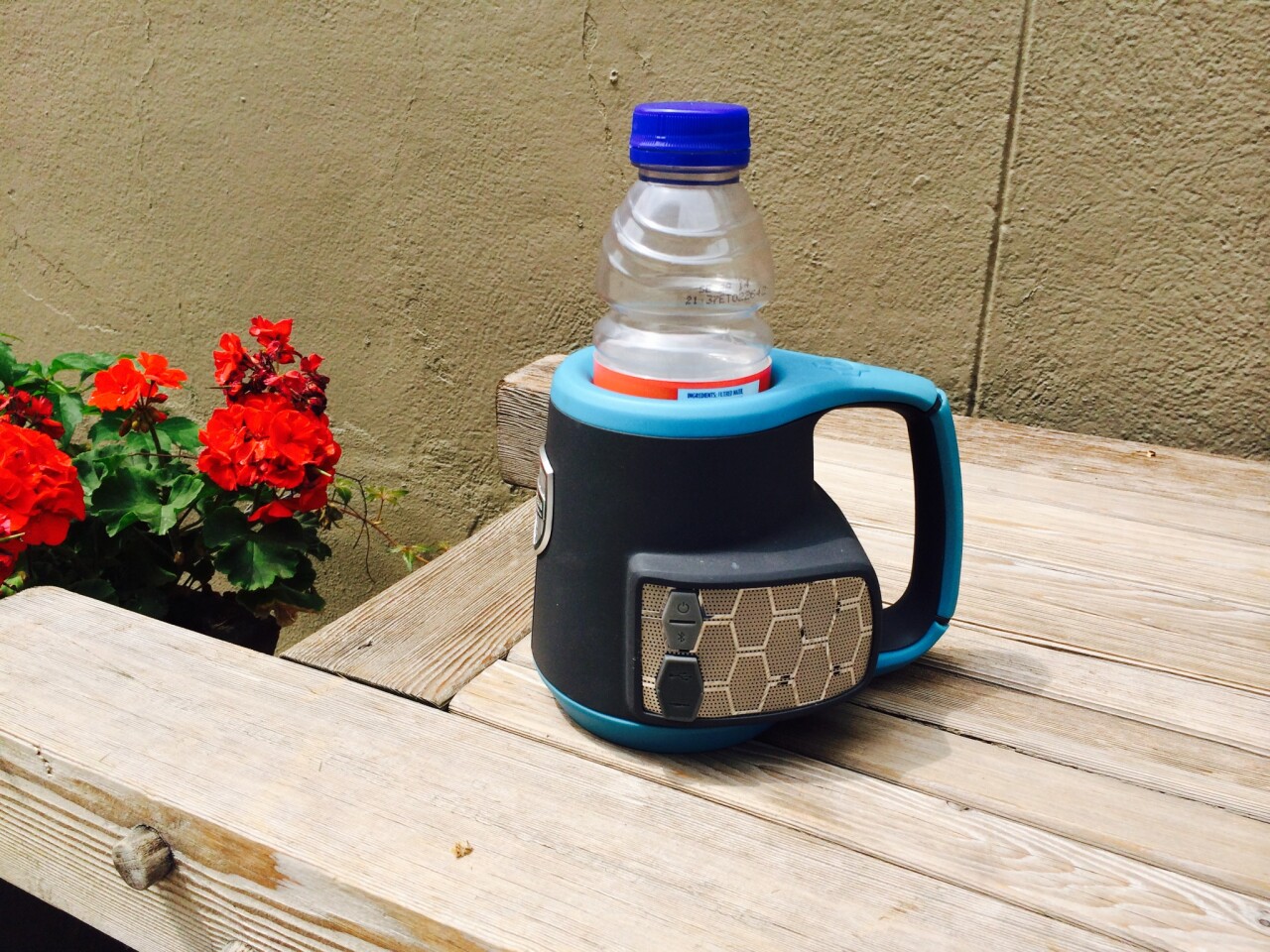 The insert can be removed to pop in a favorite bottle or can beverage