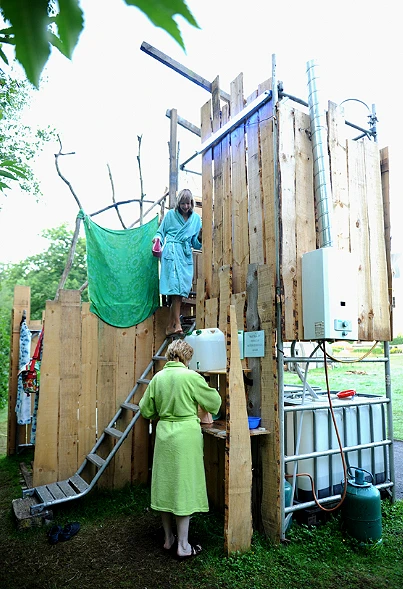 The AirHotel's bathing facility