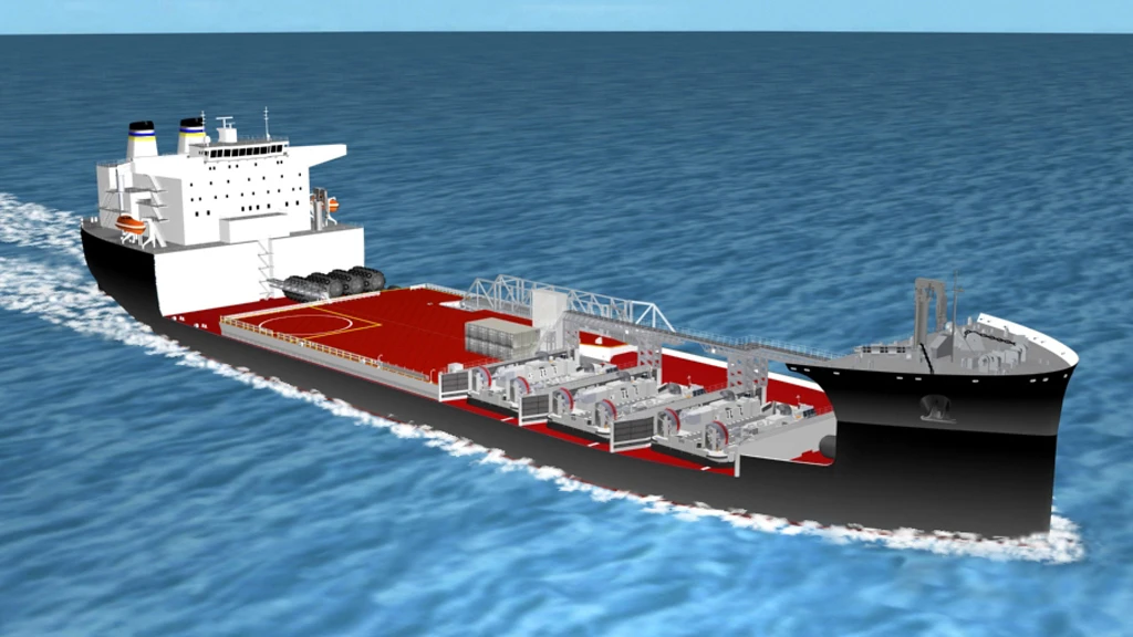 An artist concept of a mobile landing platform (MLP) ship under construction (Image: U.S. Navy photo illustration courtesy of NASSCO)