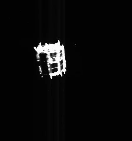 The Minerva-II2 rover soon after separating from the Hayabusa 2 spacecraft