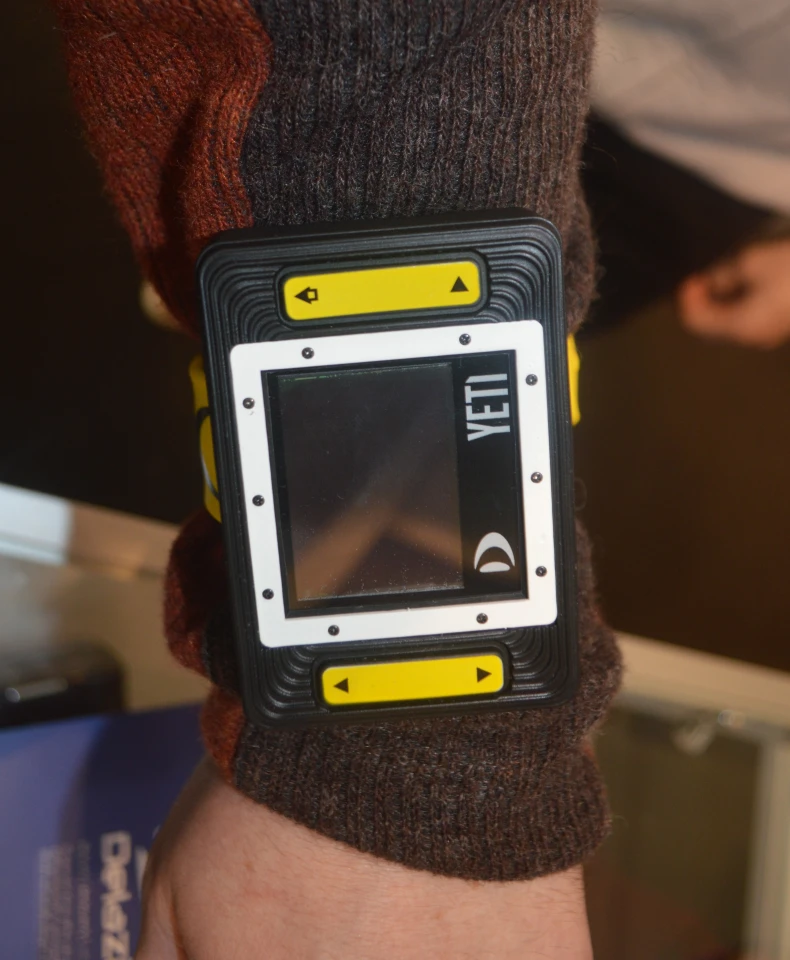 The Delazify Yeti is significantly larger than a wristwatch