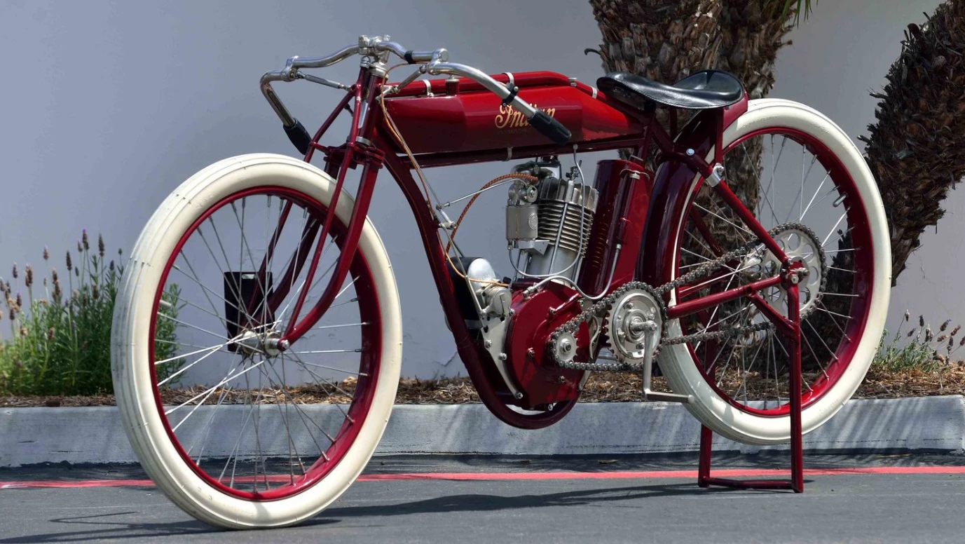 From the Venter Collection, this 1913 Indian Board Track Racer was restored by Jim Prosper, whose restorations are some of the most accurate. The bike uses an original 1913 Indian frame and engine and the bike has been museum displayed. It fetched $55,000.