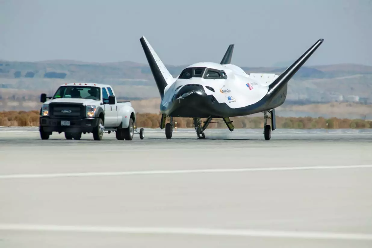 The Dream Chaser undergoing tow tests earlier this year (Photo: SNC / Ken Ulbrich)