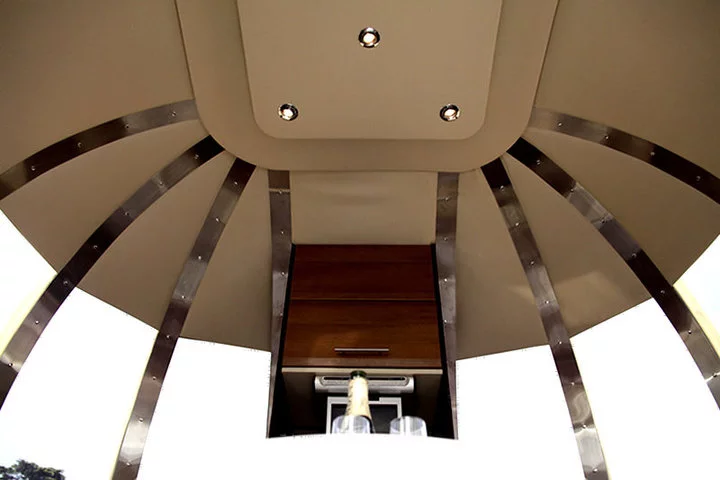 Summerhouse comes with the option of adding a 20 watt solar panel and a 12 volt charging system into the design, supplying the unit with free solar energy.