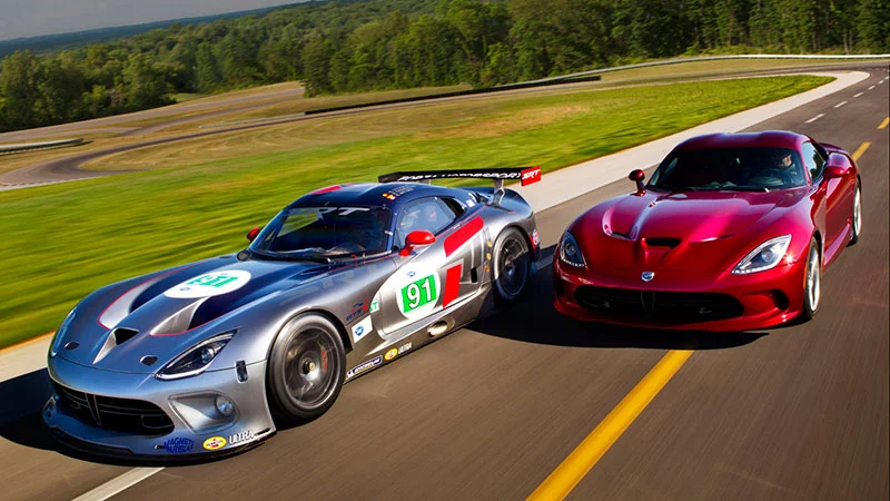 The 2013 SRT Viper GTS in race trim with the STR Viper