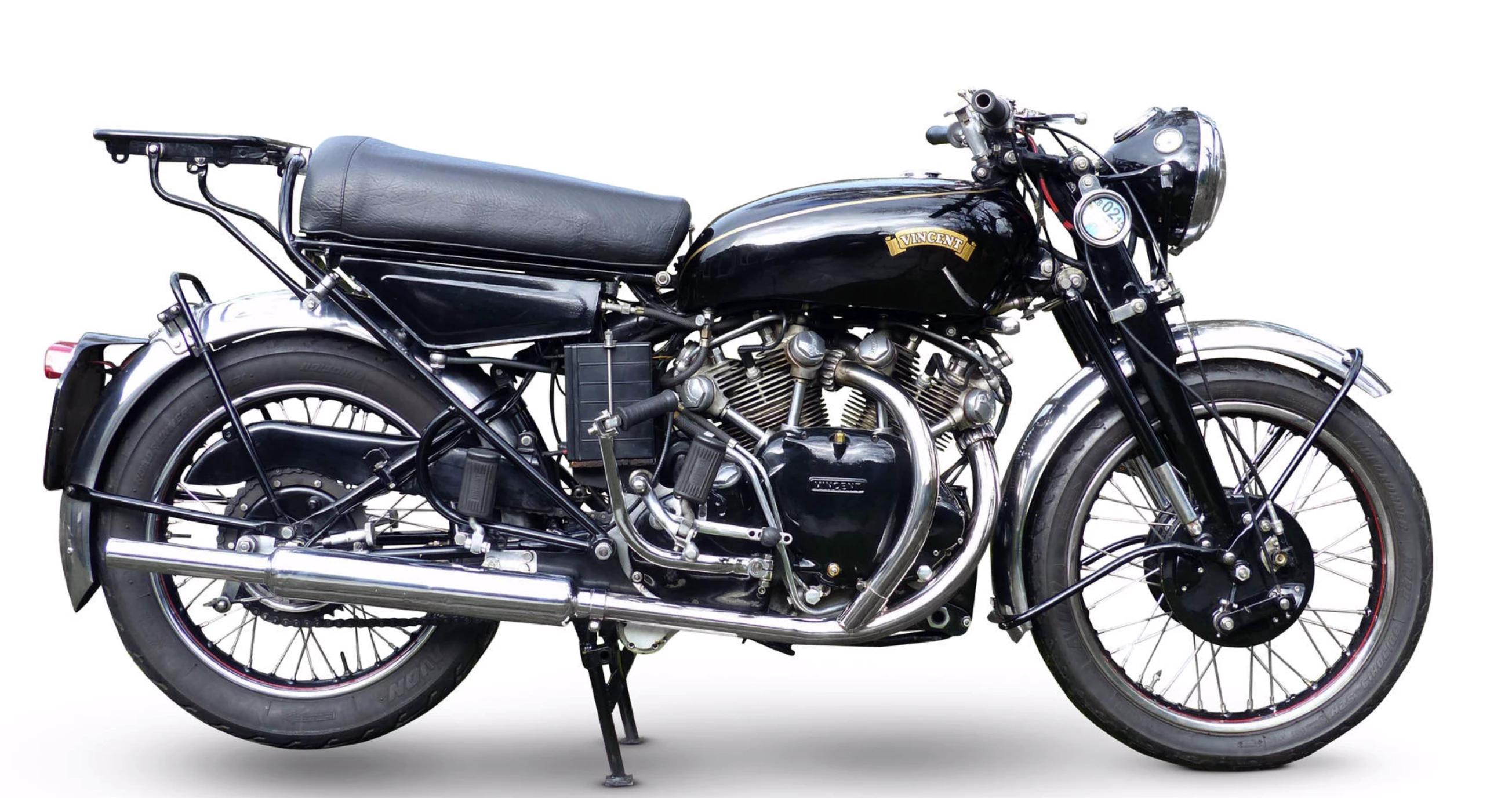 One of only 141 un-enclosed Series-D Black Shadows made, this 1955 model has a complete history of its total of 53,730 miles since new. It is estimated to fetch between £40,000 and £50,000 ($59,000 - 73,000)Auction Page