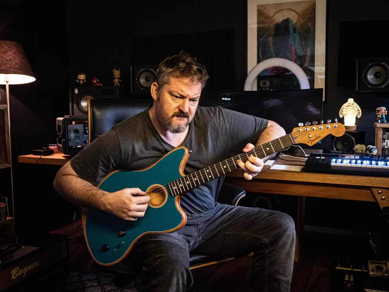 Loz's "having fun" face: an acquired taste