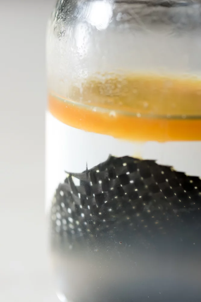 The strands in the carbon fiber are the valuable bits that researchers want to get their hands on