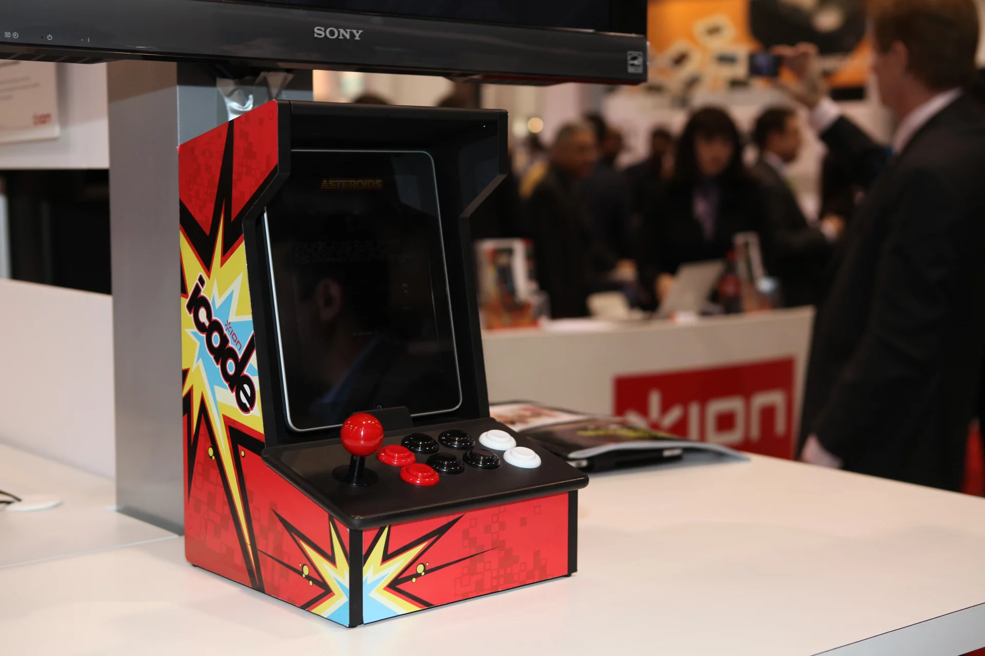 The iCADE mini arcade cabinet for iPad