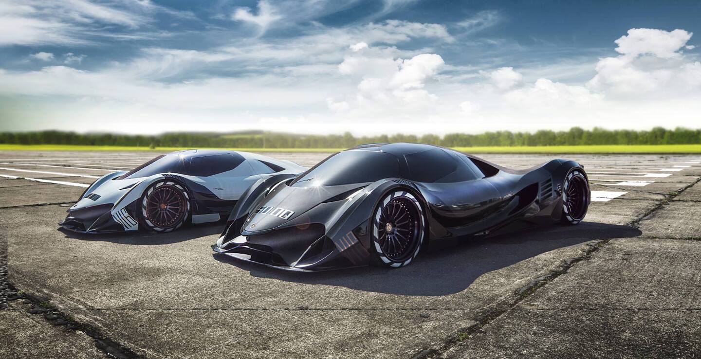 The super-swoopy Sixteen in black and white