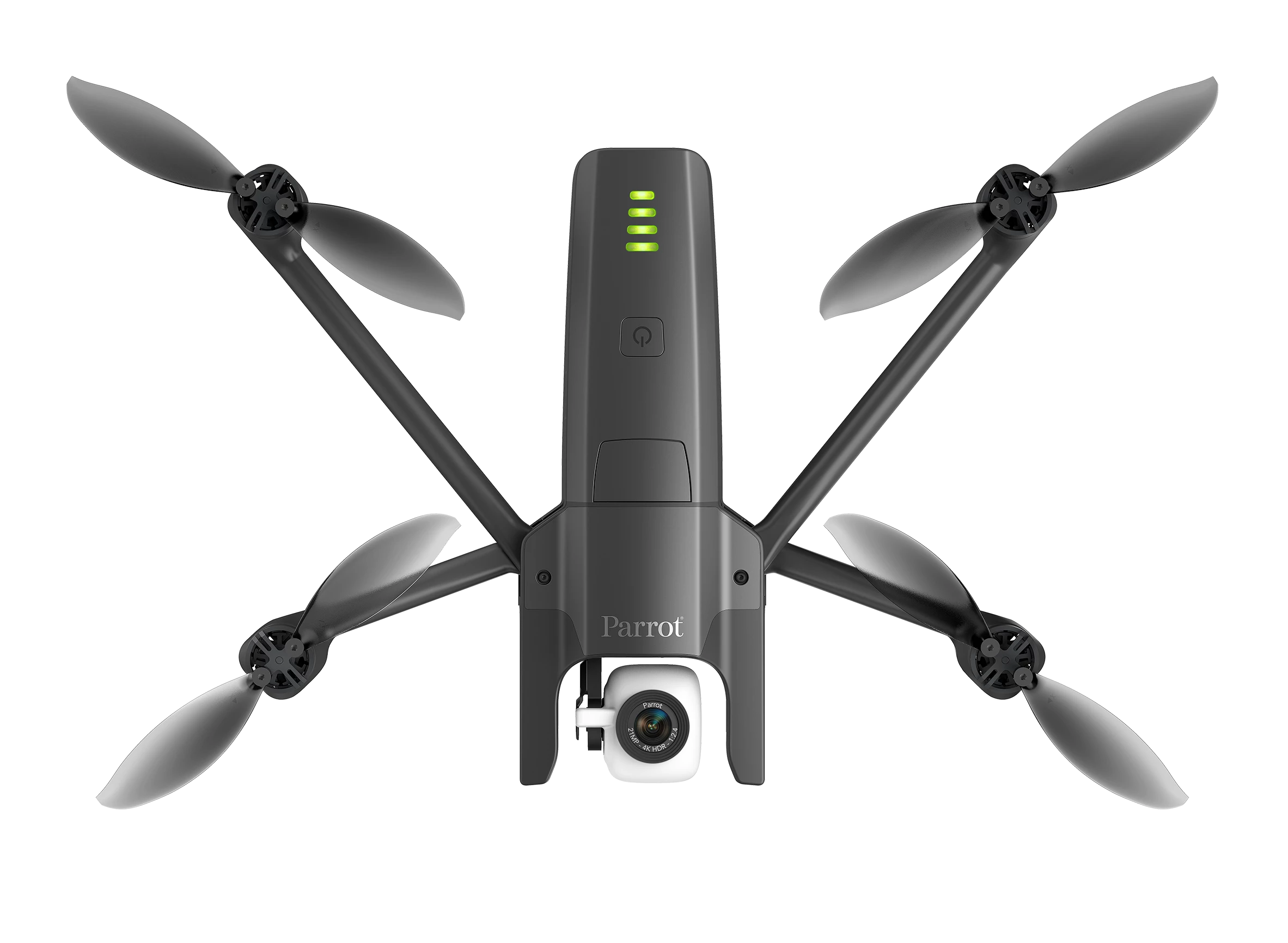 The Anafi FPV's camera tilts 180 degrees for unobscured shots pointing straight up or down