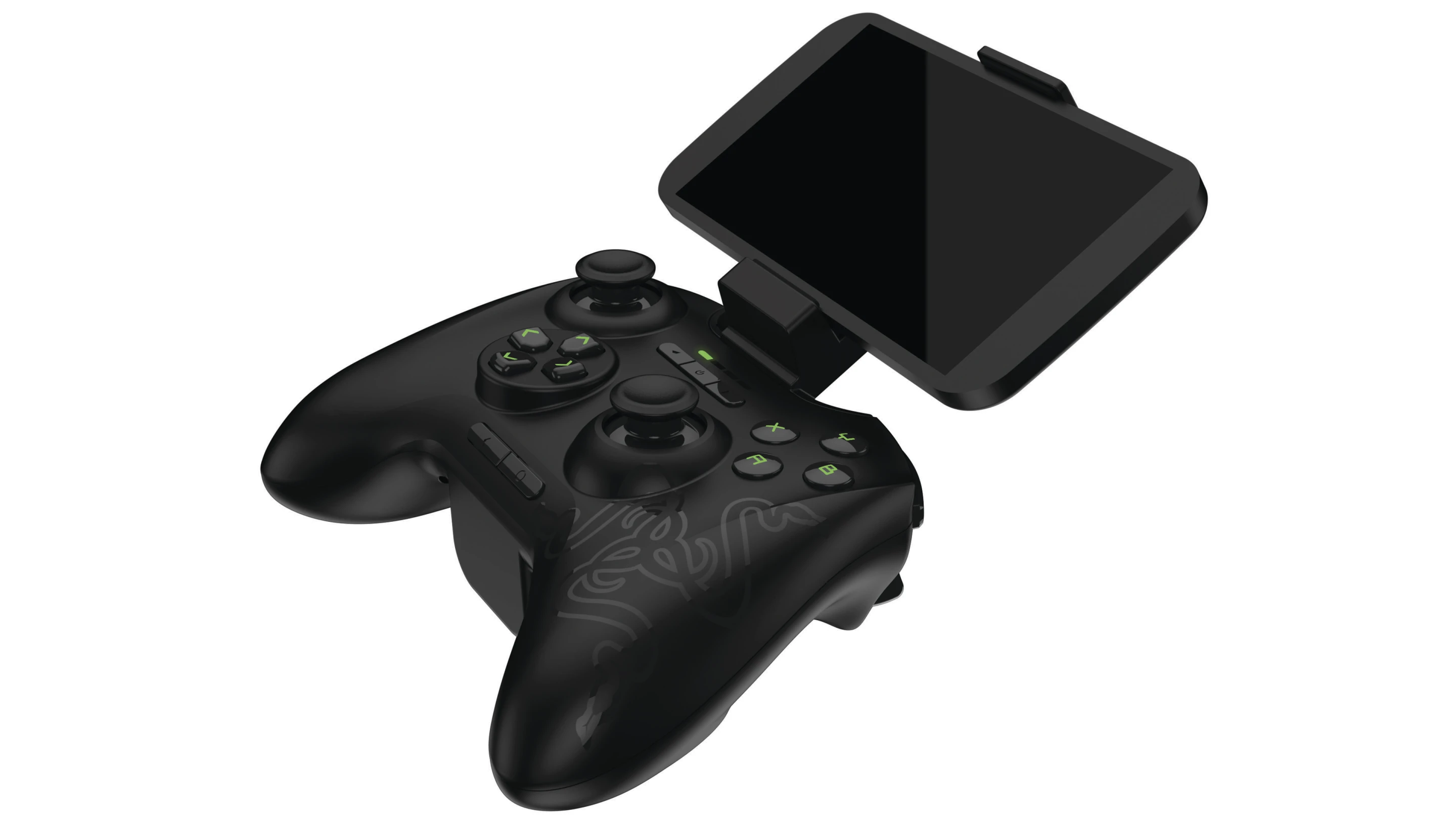 The controller can be paired with a purpose built clip for more comfortable gaming on a smartphone