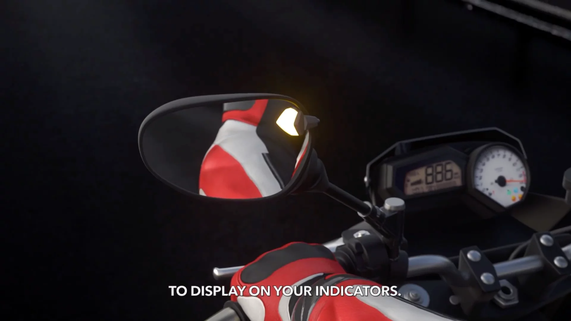 The system flashes a light attached to your mirror - and vibrates your seat