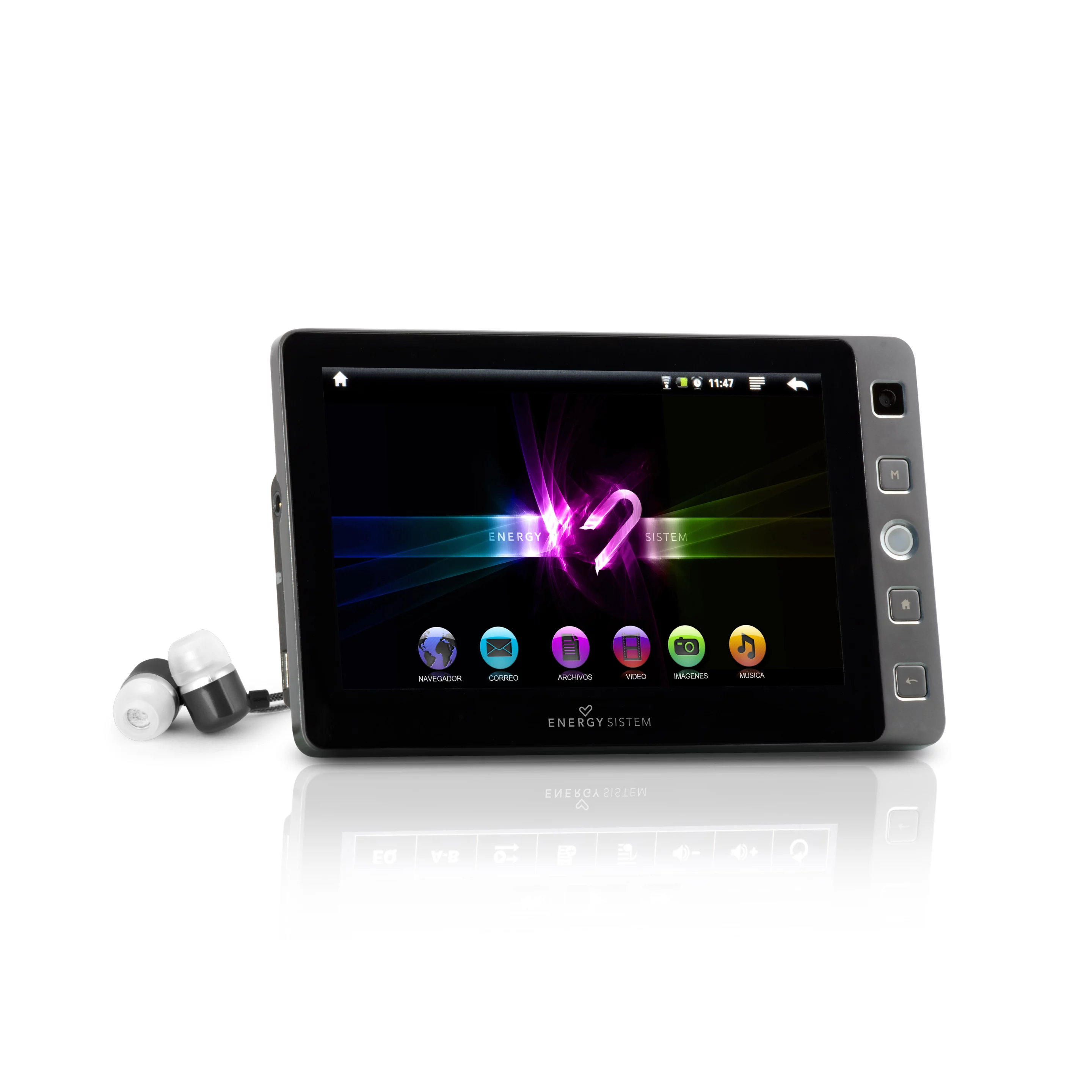 The Energy Tablet i504 runs on Android 2.1 and sports a 5-inch, 800 x 480 resolution resistive touchscreen display