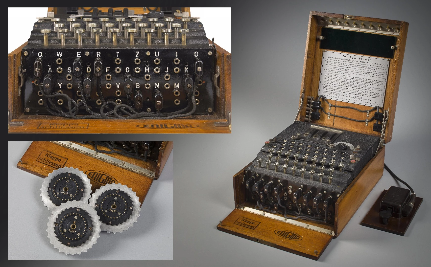 At Bletchley Park, Turing worked on an electromechanical device designed to facilitate the deciphering of messages created by the German Enigma cypher machines. Named the "bombe" in deference to its predecessor, the Bomba Kryptologiczna which was created by the Polish Cipher Bureau, Turing's own device improved on the Polish machine and through its various iterations became one of the premier code breaking weapons in the armory of the Allies, allowing the deciphering of many vital messages sent by Axis powers.
