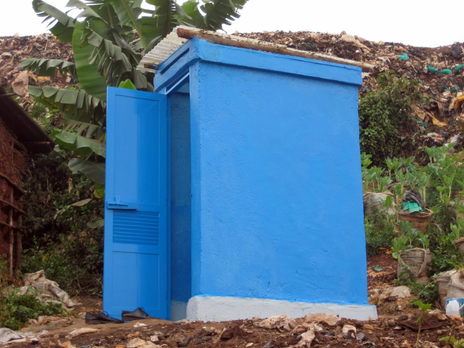 The Sanergy sustainable toilet open for business