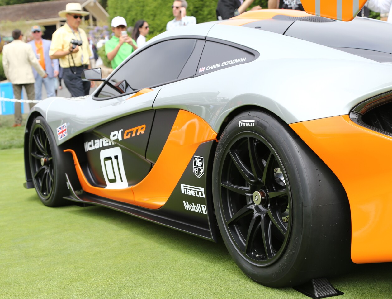McLaren's P1 GTR design concept at Pebble Beach (Photo: Angus MacKenzie/Gizmag)