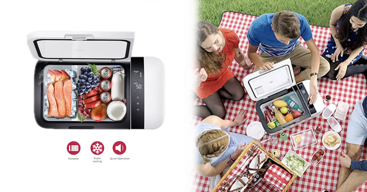 With its dual adjustable zones, the Go20 is both a fridge and freezer