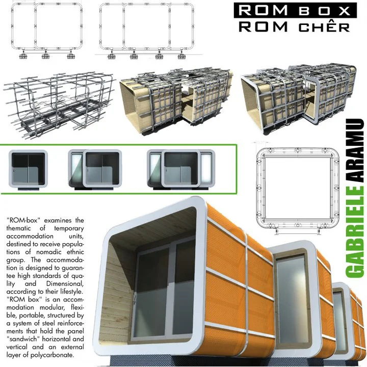 Constructed with steel reinforcements, numerous modules can be assembled together (image: Gabriel Aramu)