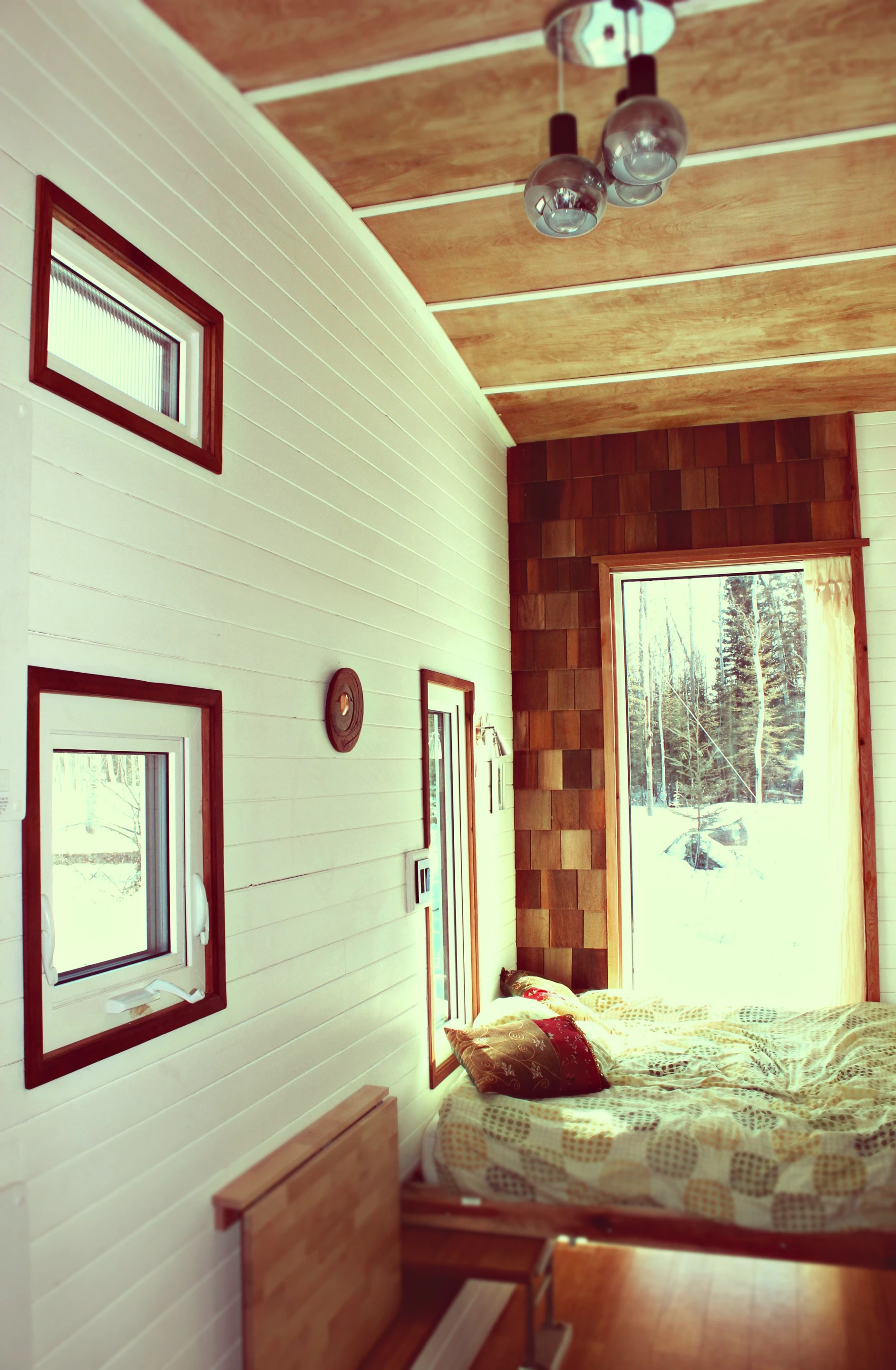 The interior features a custom Murphy Bed (Photo: Laird Herbert)