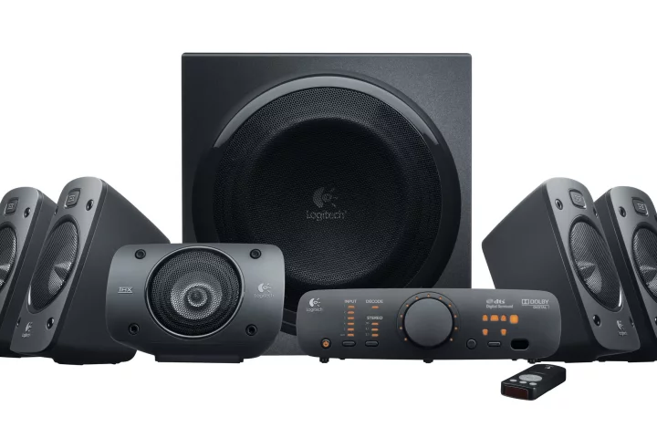 The Logitech Z906 TXH-Certified surround sound speaker system