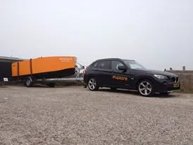 On its way to the water
