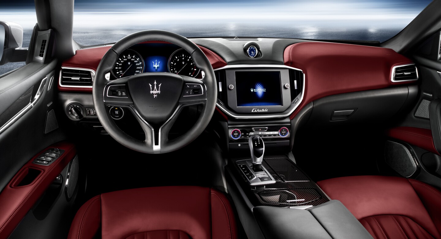 Ghibli interior looks to be lined with Maserati's signature performance luxury amenities