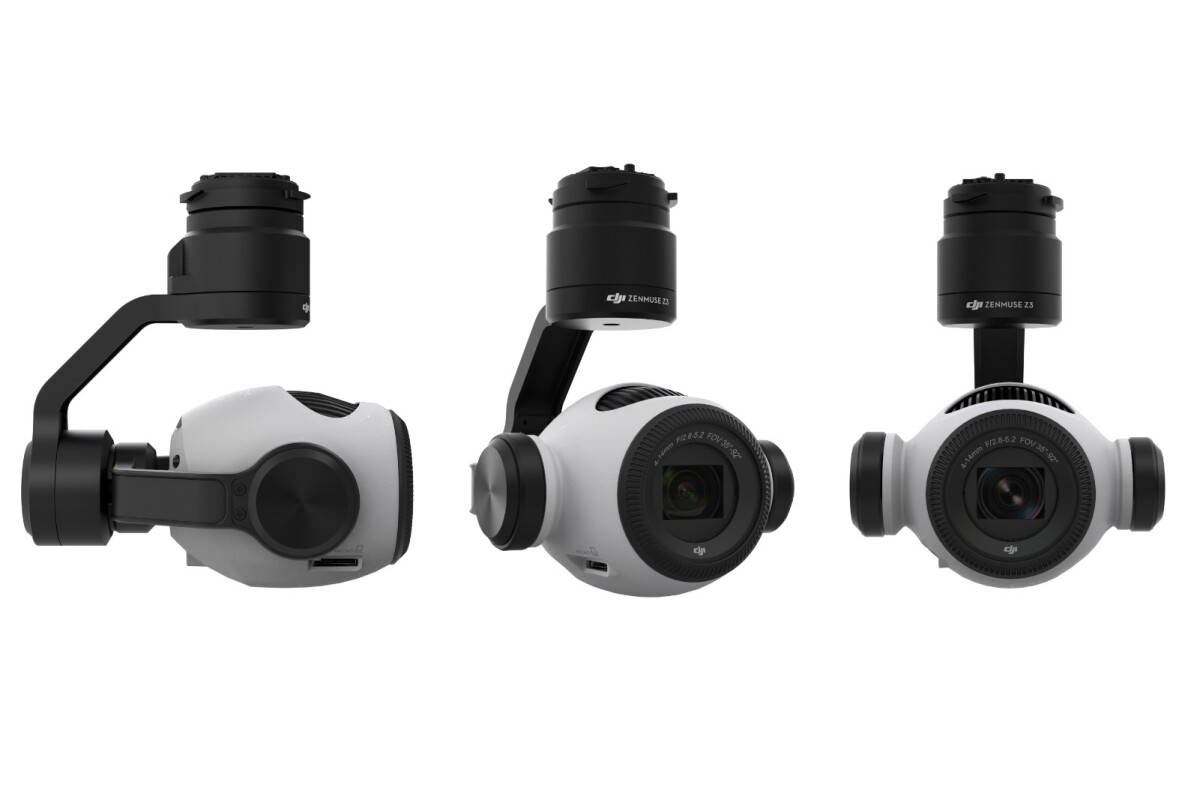 The Zenmuse Z3 camera from DJI will let drone photographers zoom in on subjects