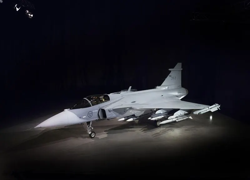 The Gripen E uses a General Electric jet engine